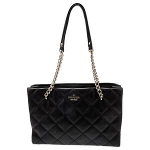 KATE SPADE Emerson Place Allis Black Quilted Leather Shoulder Bag